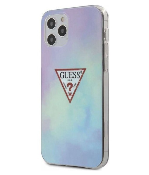 фото Чехол cg mobile guess tie&dye iphone 12 pro max голубой