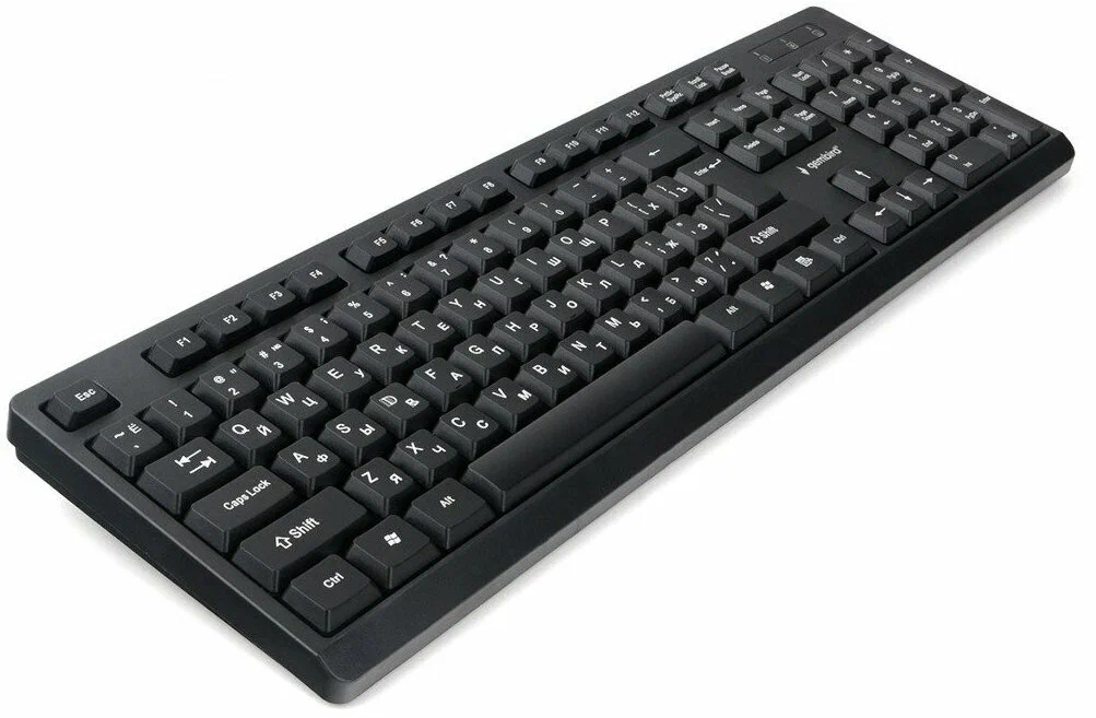 Проводная клавиатура Gembird KB-8355U-BL черная (19103)