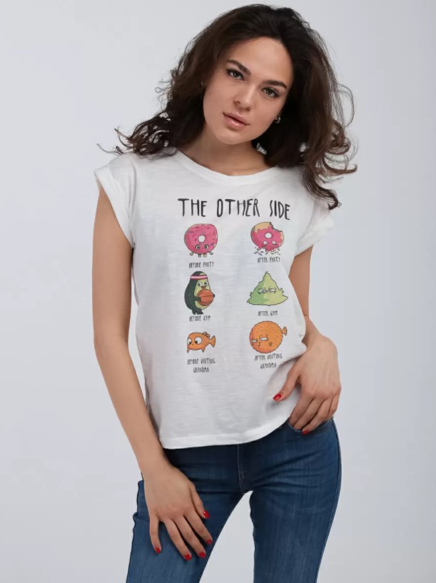 

Футболка женская Kate Cut TW K626 T JSSG 01 белая L, TW K626 T JSSG 01