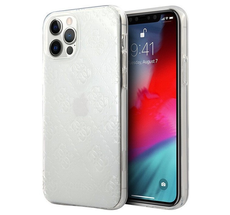 фото Чехол cg mobile guess 4g 3d raised iphone 12 pro max прозрачный