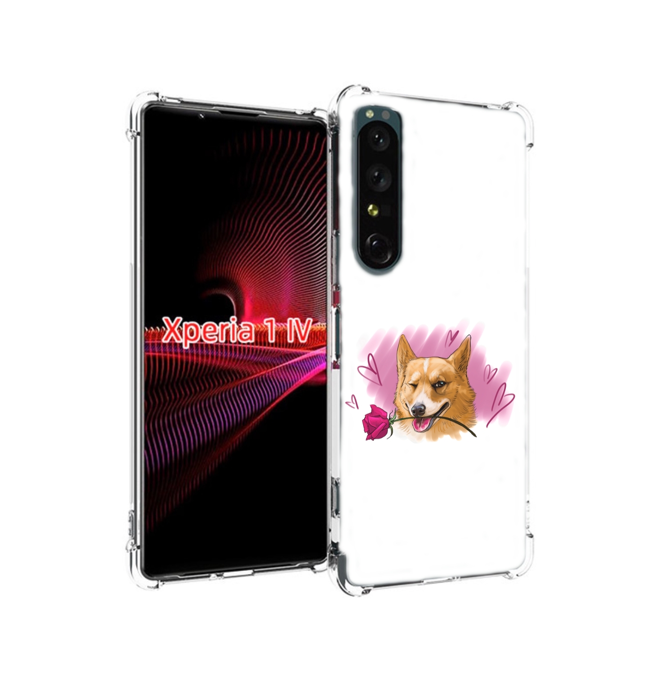 

Чехол накладка MyPads собачка-с-розочкой для Sony Xperia 1 IV, Прозрачный, Tocco