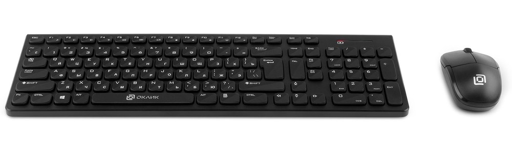 Комплект клавиатура и мышь OKLICK 220M