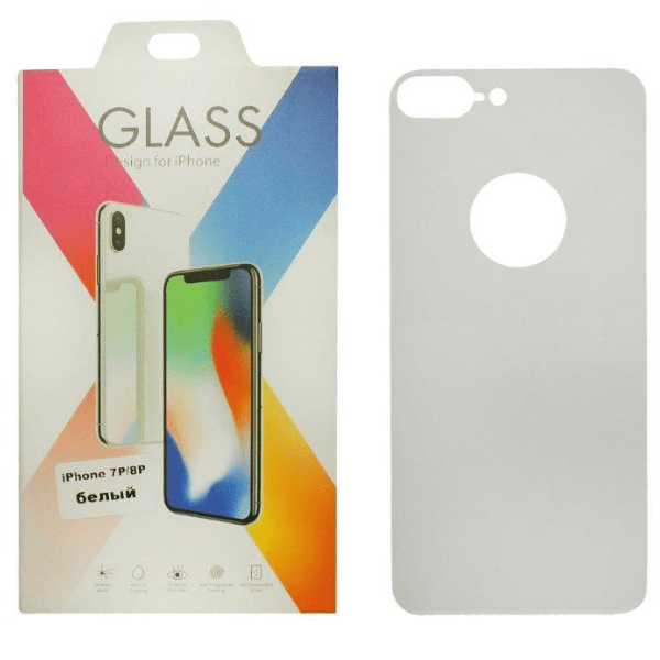 

Защитное стекло iPhone 8 Plus назад 0.25mm Silk, белое