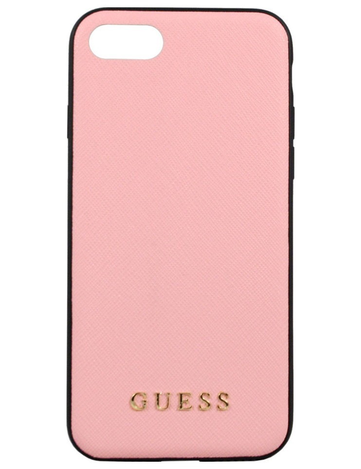 фото Чехол cg mobile guess silicone saffiano iphone 7/8/se 2020 розовый