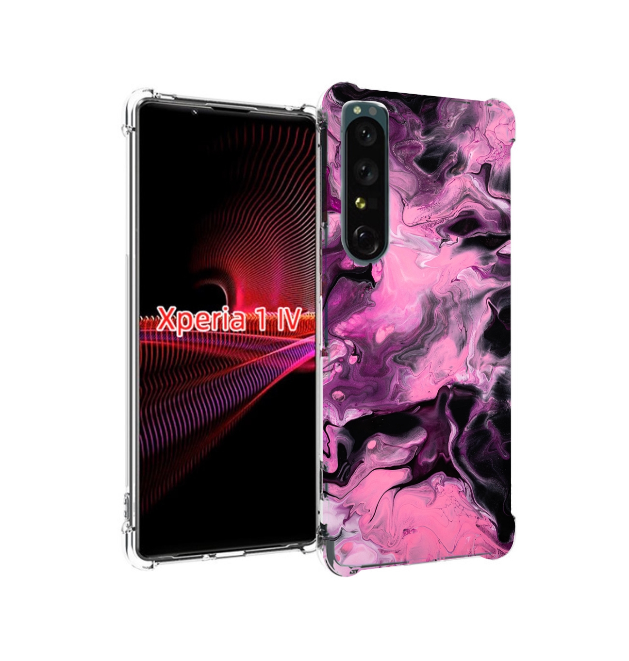 

Чехол накладка MyPads смешивание-фиолетового для Sony Xperia 1 IV, Прозрачный, Tocco