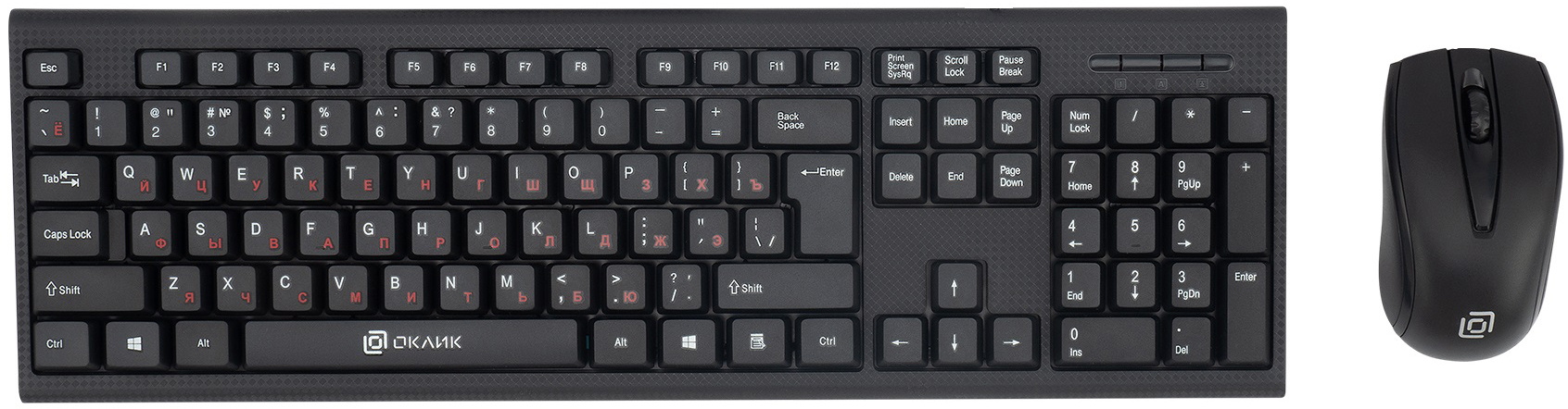 Комплект клавиатура и мышь OKLICK 630M
