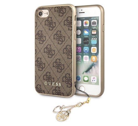 фото Чехол cg mobile guess 4g charms collection iphone 7/8/se 2020 коричневый