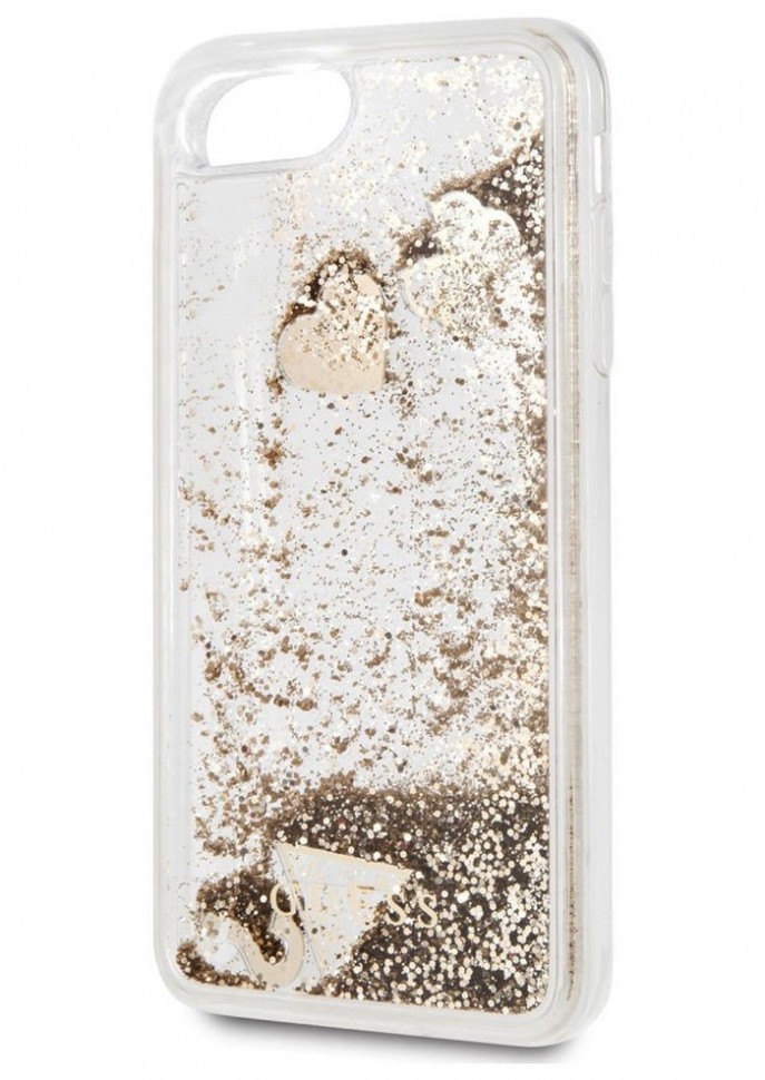 фото Чехол cg mobile guess glitter iphone 7/8/se 2020 золотой