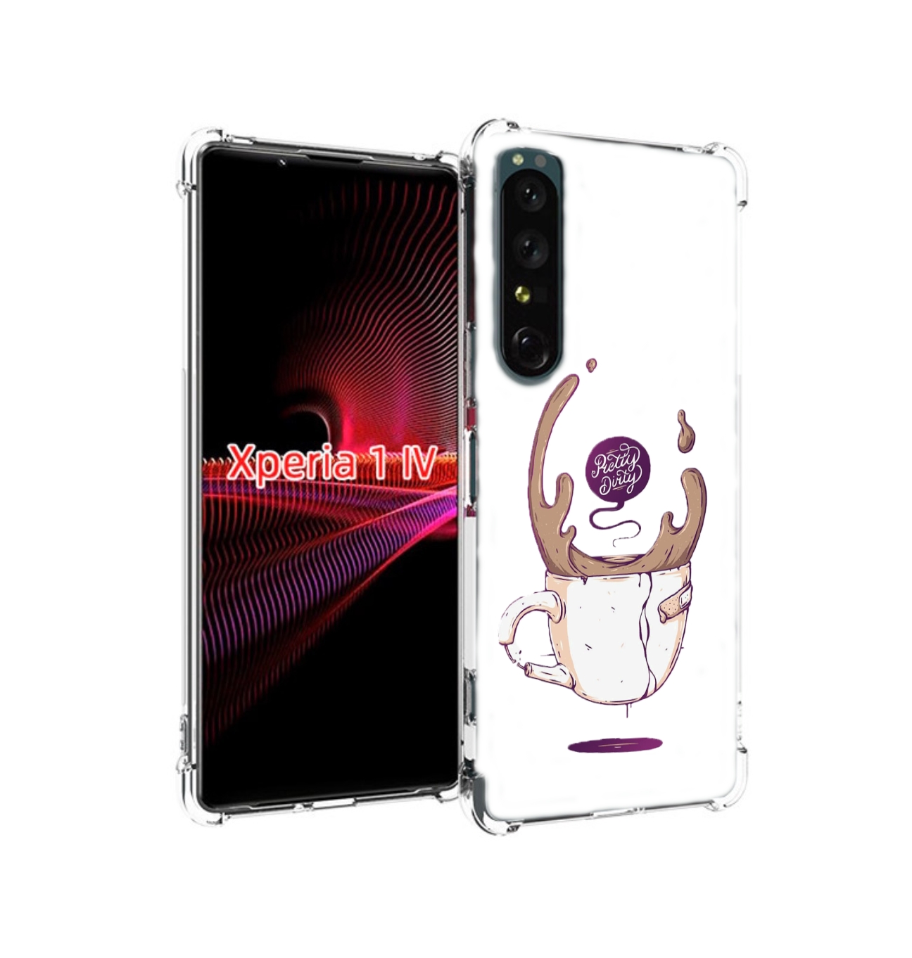 

Чехол накладка MyPads сломанный стаканчик для Sony Xperia 1 IV, Прозрачный, Tocco