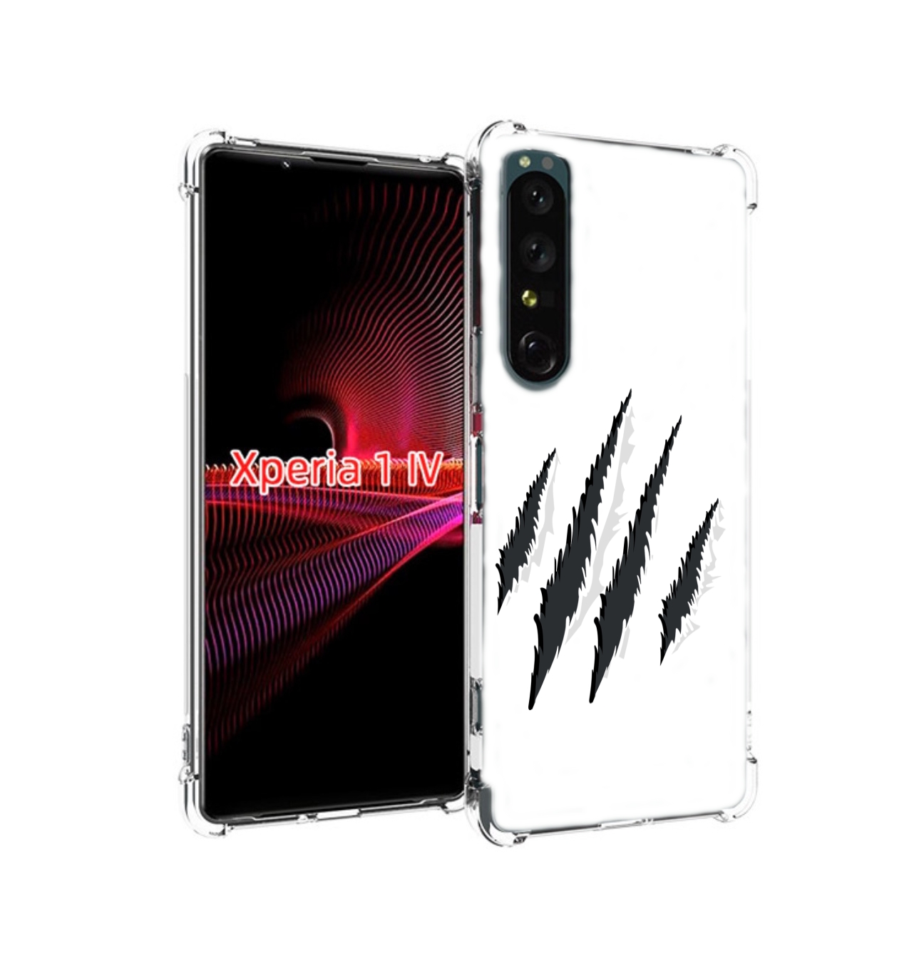 

Чехол накладка MyPads след-когтей для Sony Xperia 1 IV, Прозрачный, Tocco