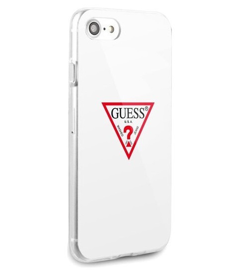 фото Чехол cg mobile guess shiny triangle logo iphone 7/8/se 2020 белый