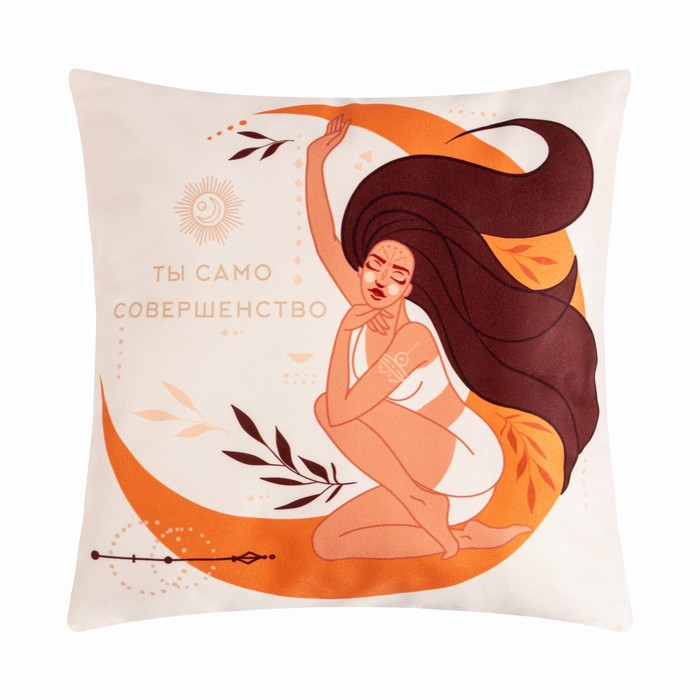 

Чехол на подушку Этель "Совершенство" 40х40 см, велюр, 100% п/э