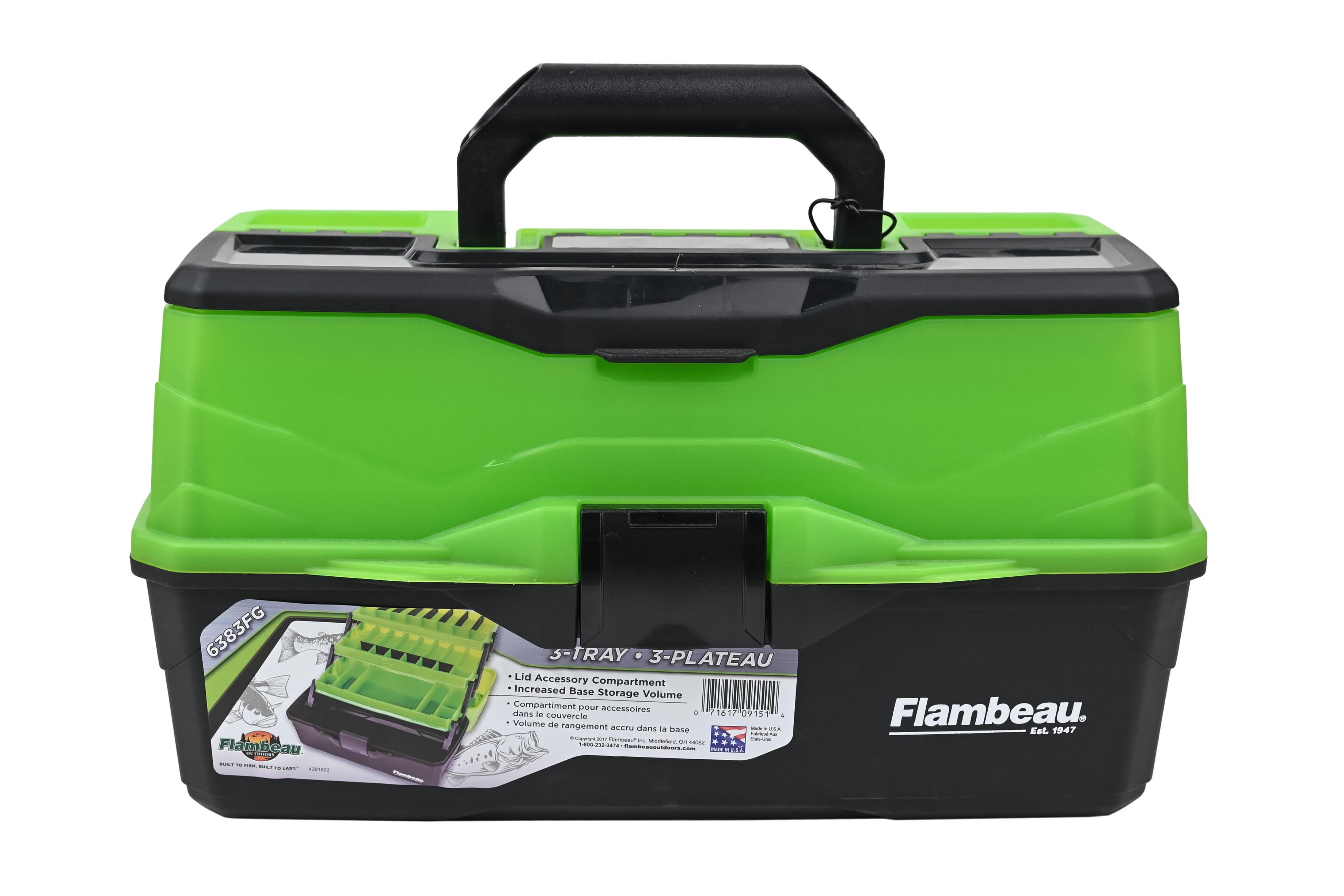 фото Ящик flambeau 6383fg classic 3-tray green рыболовный