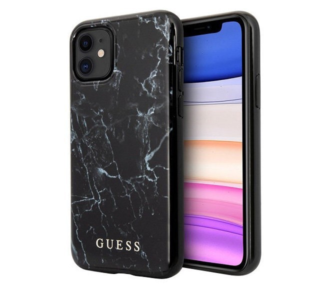 фото Чехол cg mobile guess marble design iphone 11 черный