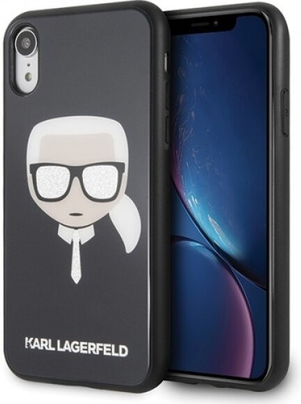 фото Чехол cg mobile karl lagerfeld double layer glitter iphone xr черный