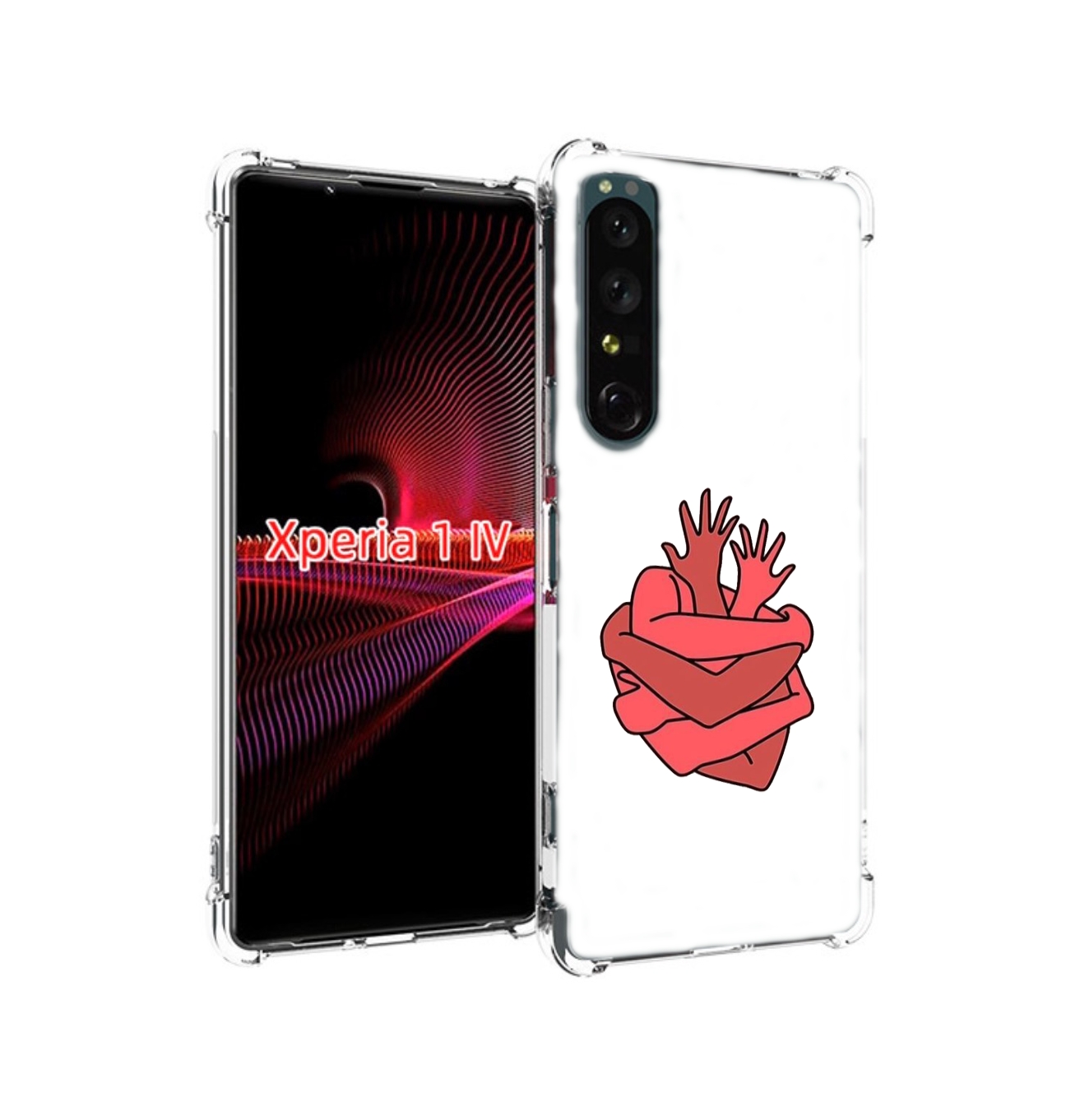 

Чехол накладка MyPads сердце из ручек для Sony Xperia 1 IV, Прозрачный, Tocco