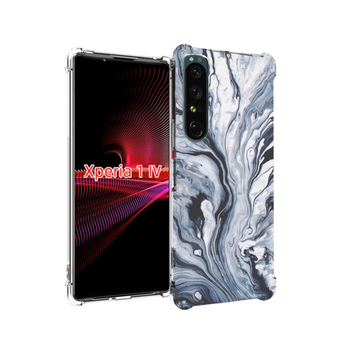 

Чехол накладка MyPads серая краска для Sony Xperia 1 IV, Прозрачный, Tocco