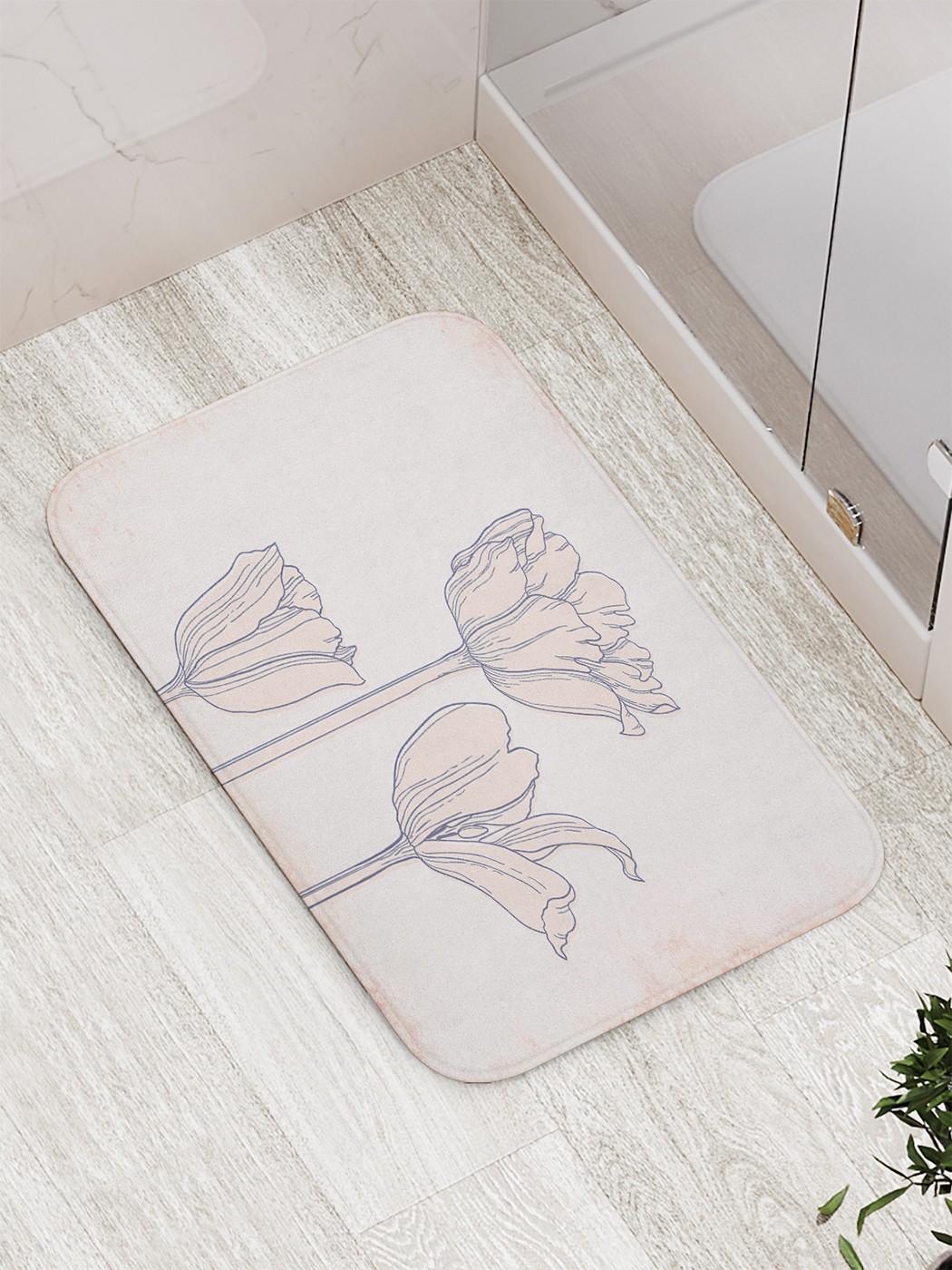 

Коврик противоскользящий для ванной, сауны, бассейна, 77х52 см bath_90453 JoyArty