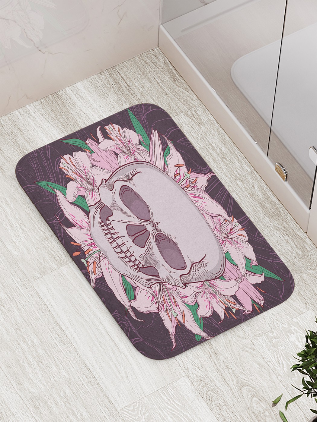 

Коврик противоскользящий для ванной, сауны, бассейна, 77х52 см bath_90446 JoyArty