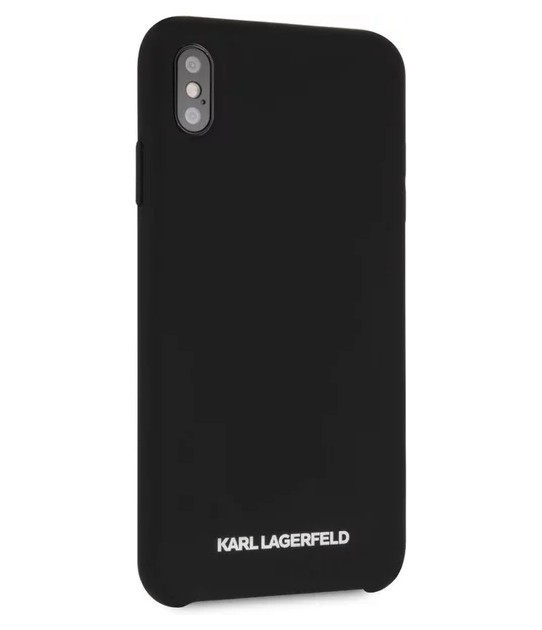 фото Чехол cg mobile karl lagerfeld silicone collection gold logo iphone xs max черный