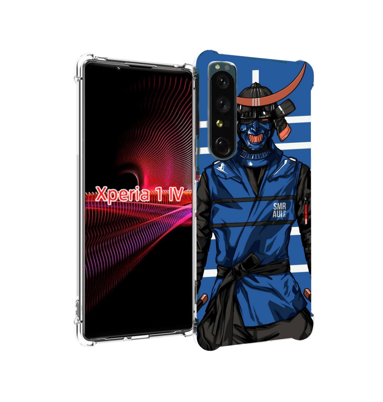 

Чехол накладка MyPads самурай в синей форме для Sony Xperia 1 IV, Прозрачный, Tocco