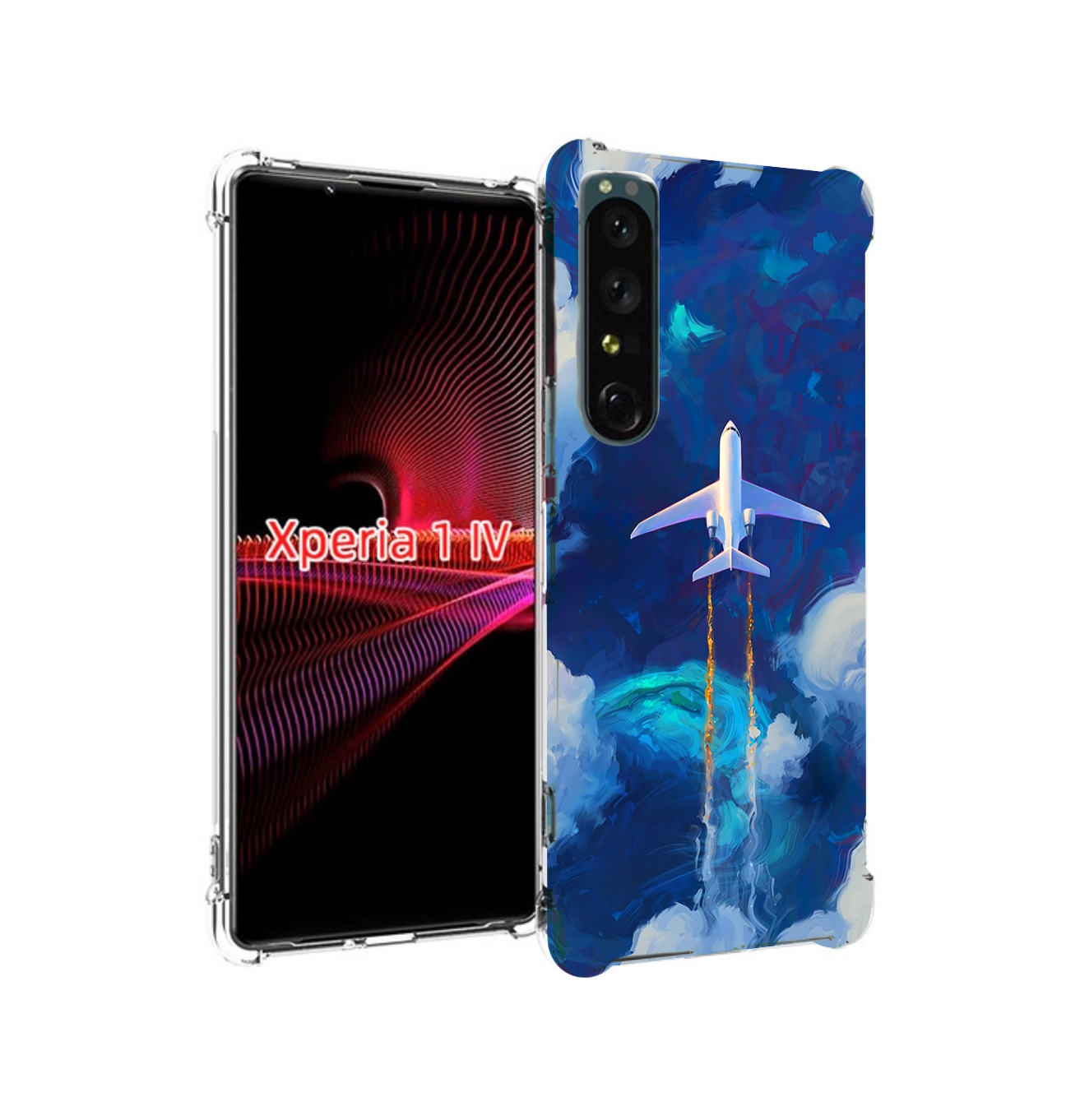 

Чехол накладка MyPads самолет-в-небе-рисунок для Sony Xperia 1 IV, Прозрачный, Tocco