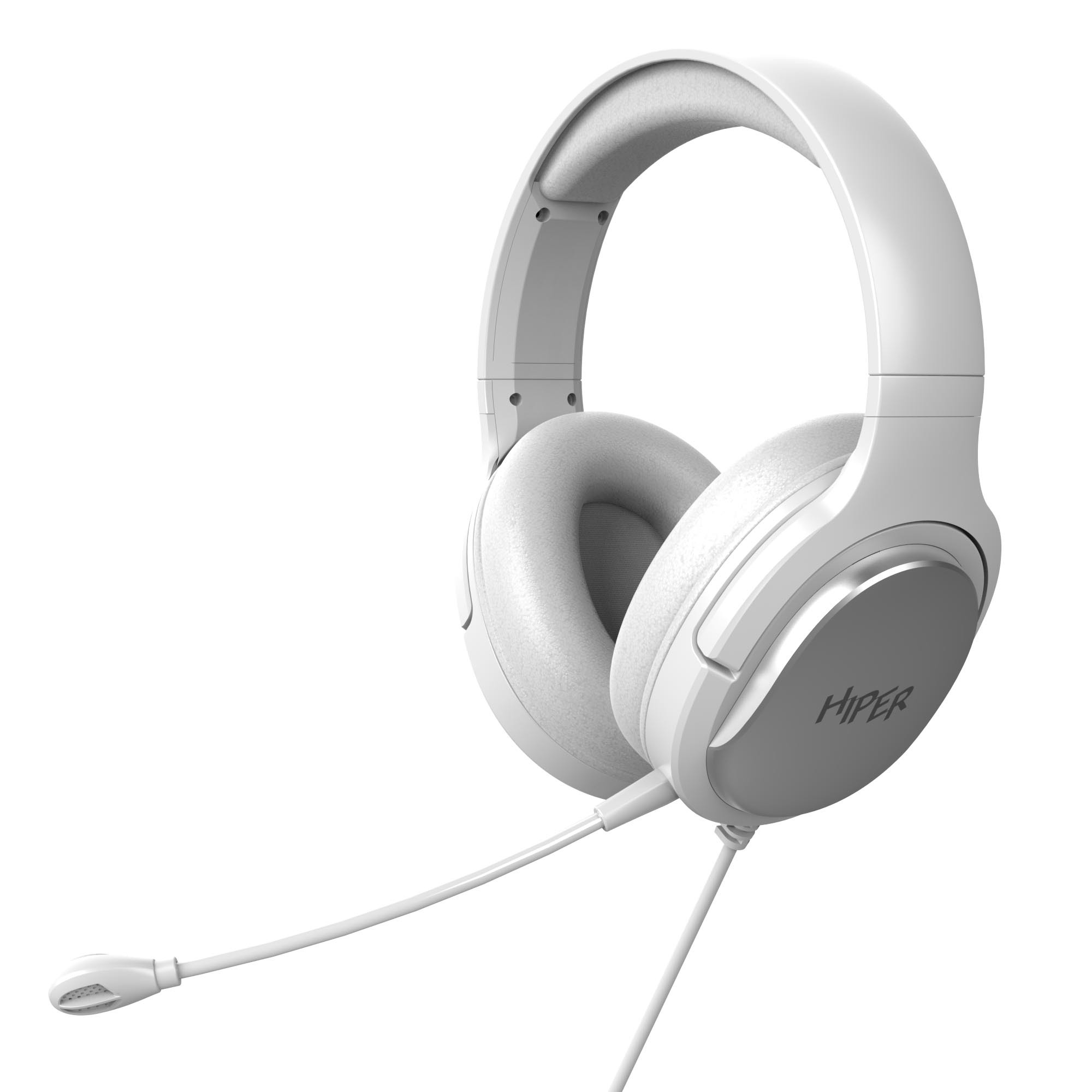 фото Гарнитура компьютерная игровая hiper intense white (gsnd-3000)