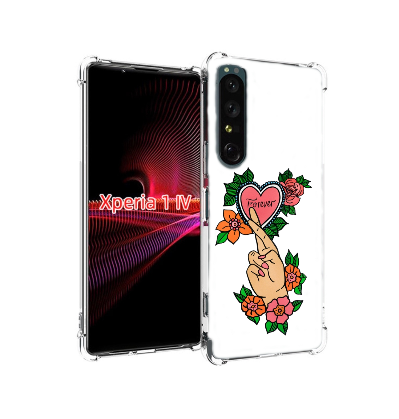 

Чехол накладка MyPads ручки-навсегда женский для Sony Xperia 1 IV, Прозрачный, Tocco