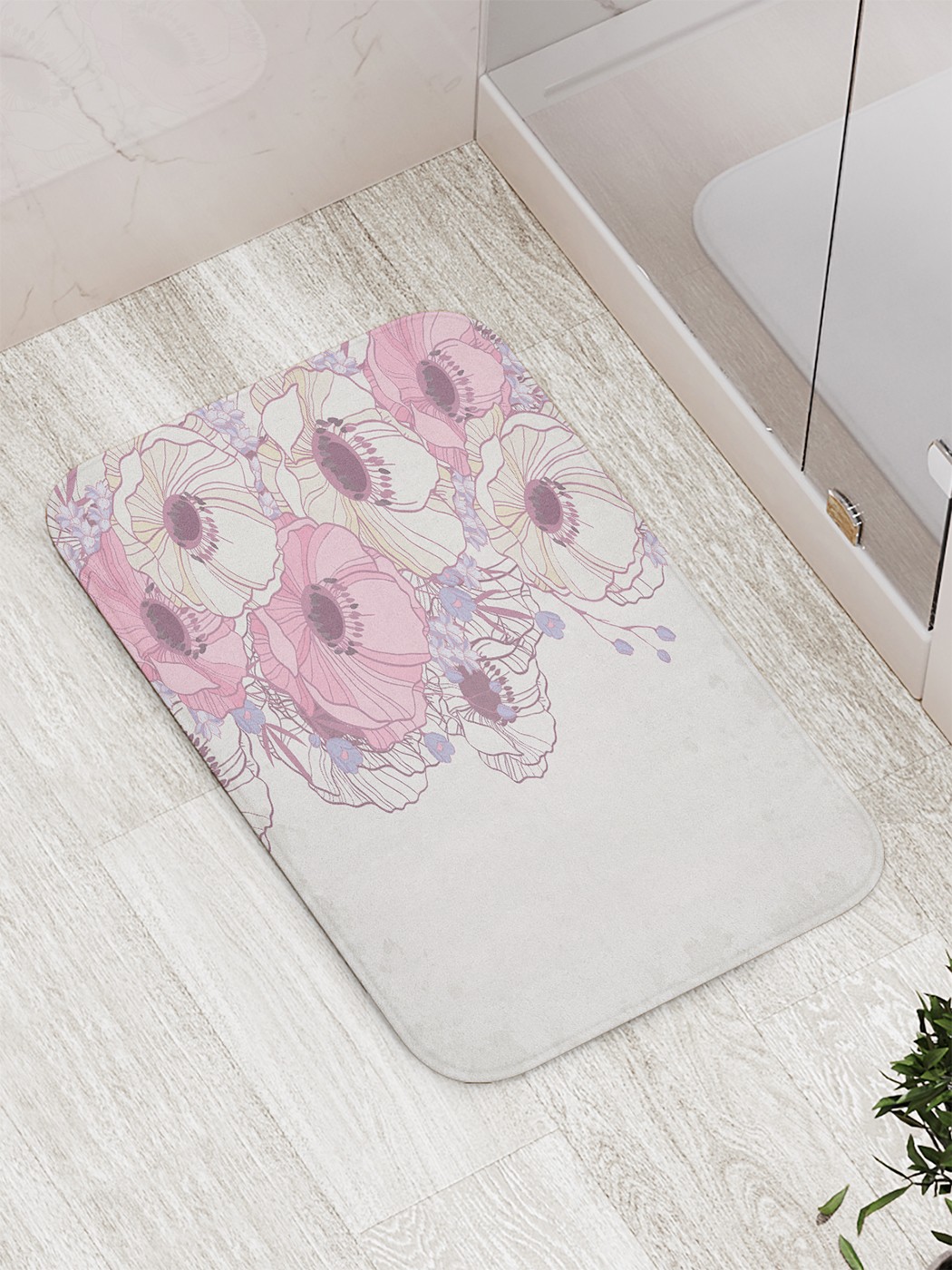 

Коврик противоскользящий для ванной, сауны, бассейна, 77х52 см bath_90425 JoyArty