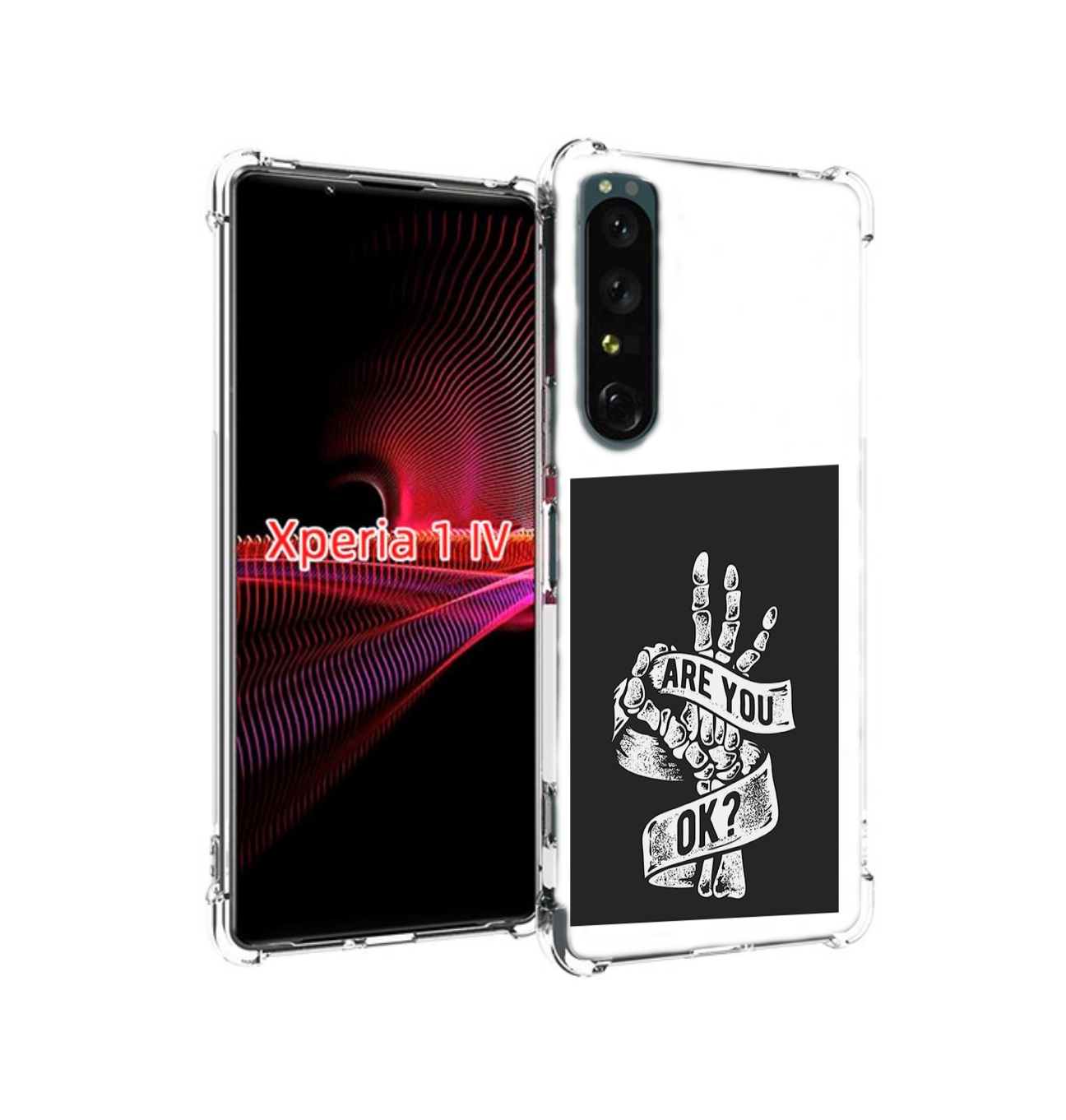 

Чехол накладка MyPads рука-скелета для Sony Xperia 1 IV, Прозрачный, Tocco