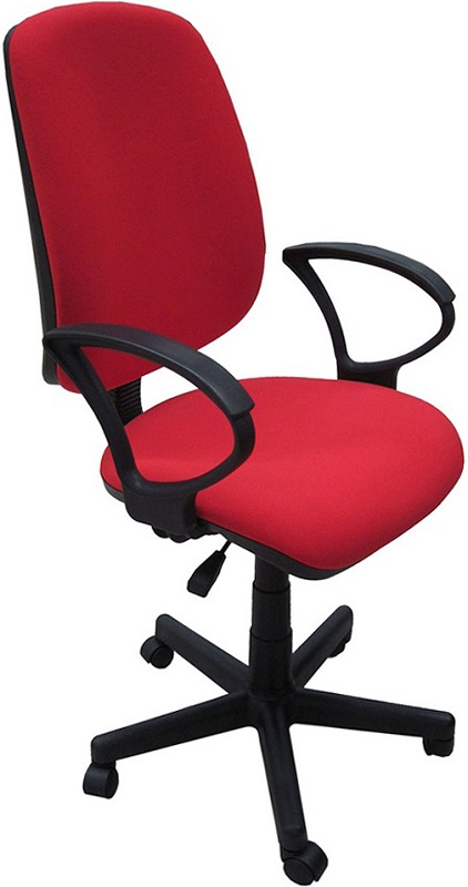 фото Компьютерное кресло евростиль флеш freestyle гамма ткань красный