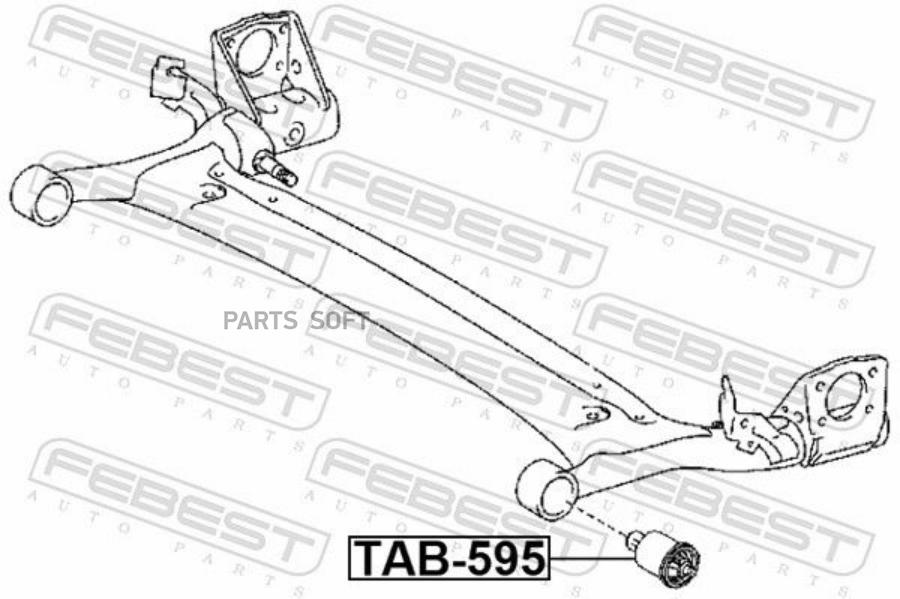

FEBEST Сайлентблок задней балки FEBEST TAB-595 FEBEST TAB-595