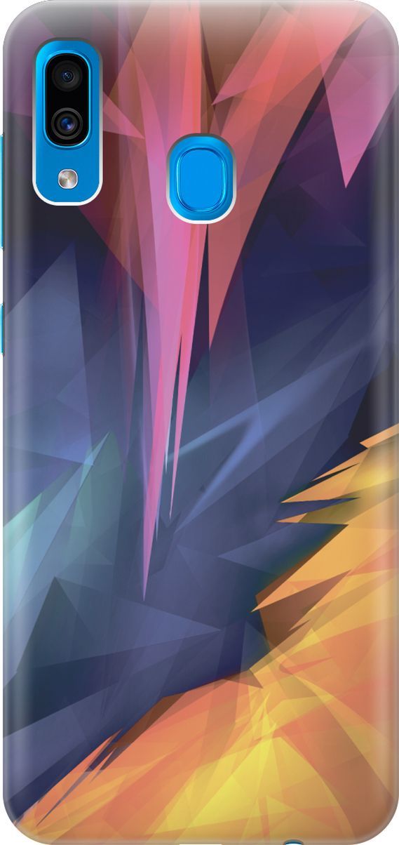 

Чехол на Samsung Galaxy A20/A30 с принтом "Розовый, синий, желтый", Желтый;розовый, 6241
