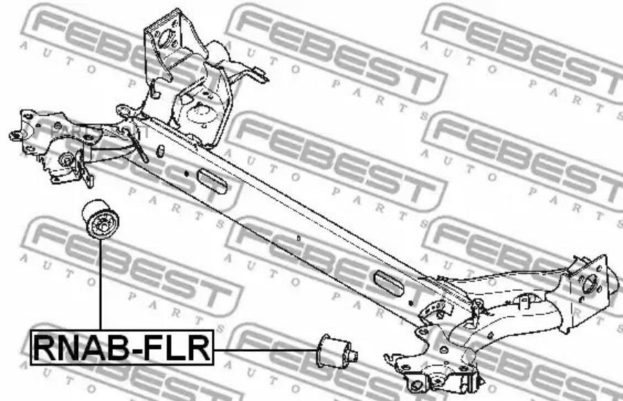 

FEBEST Сайлентблок задней балки FEBEST RNAB-FLR FEBEST RNAB-FLR