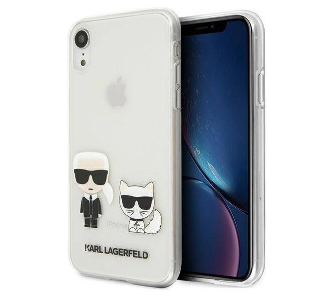 фото Чехол cg mobile karl lagerfeld collection karl iconik&choupette iphone xr прозрачный