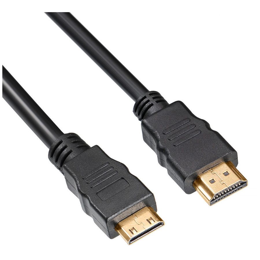 

Кабель BURO HDMI/Mini HDMI - HDMI/Mini HDMI M-M 1,5м (BHP-MINHDMI-1.5), Черный