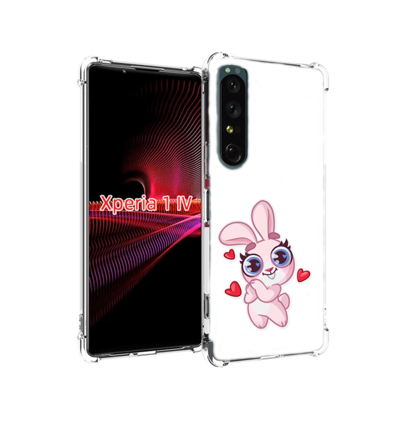 

Чехол накладка MyPads розовый-зайченок для Sony Xperia 1 IV, Прозрачный, Tocco