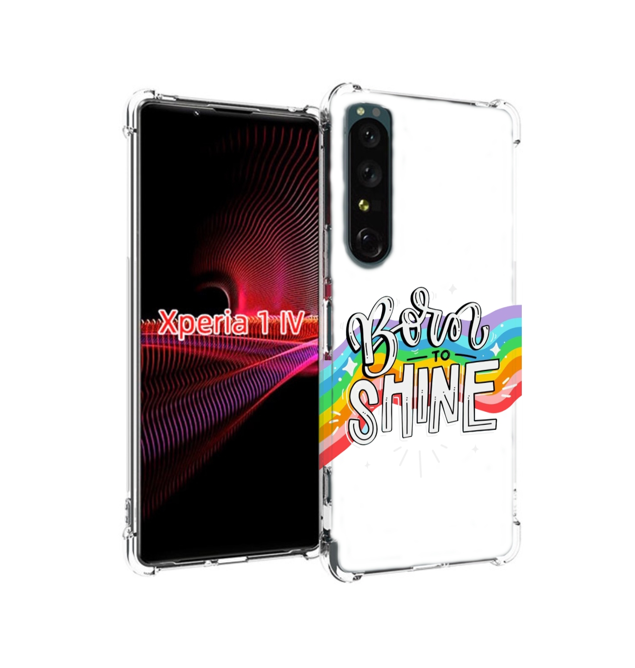 

Чехол накладка MyPads рожден-чтобы-сиять для Sony Xperia 1 IV, Прозрачный, Tocco