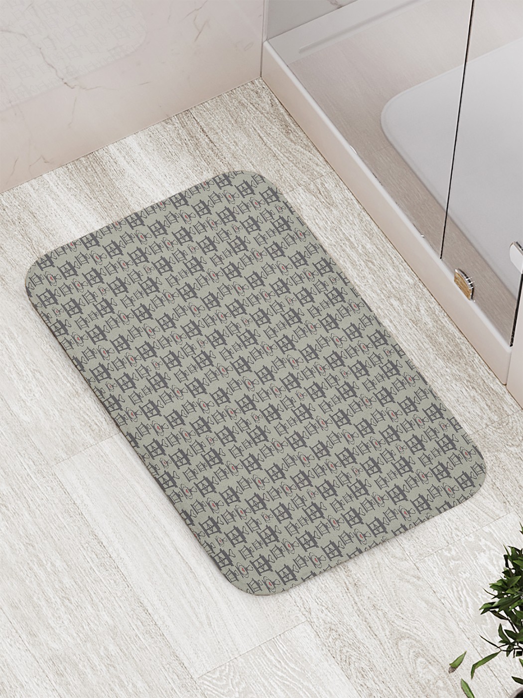 

Коврик противоскользящий для ванной, сауны, бассейна, 77х52 см bath_90325 JoyArty