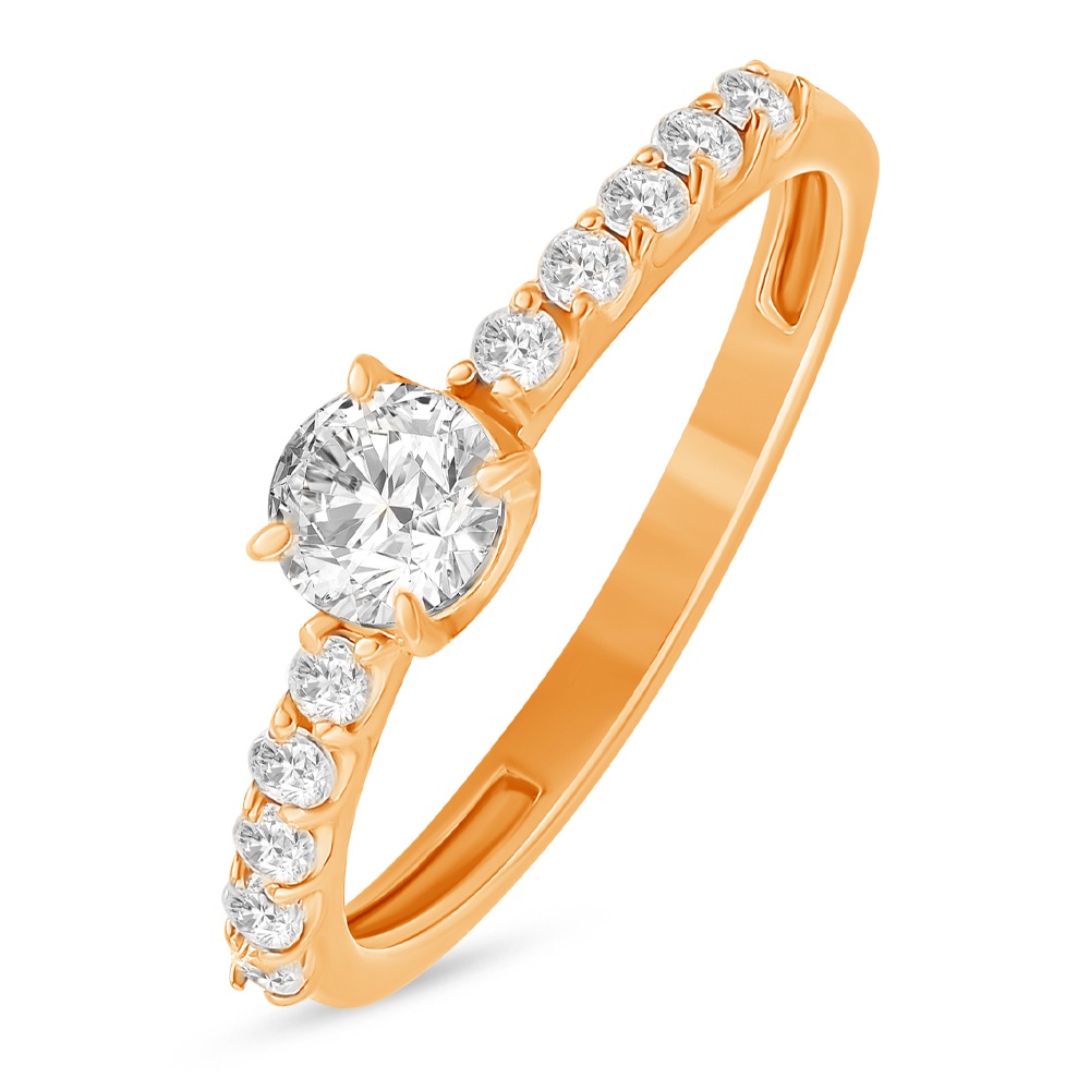 

Кольцо из серебра р.  585Gold 701012441, фианит, 701012441