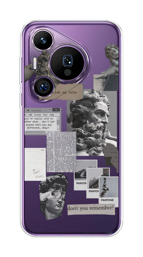 

Чехол на Huawei Pura 70 Pro/70 Pro Plus "Коллаж греческие скульптуры", Бежевый;серый, 6124150-1