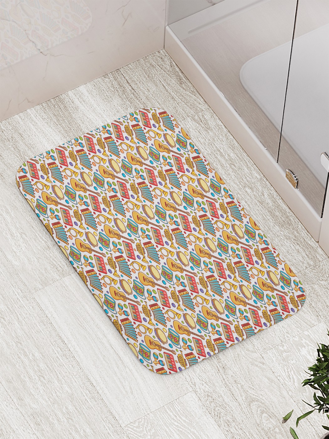 

Коврик противоскользящий для ванной, сауны, бассейна, 77х52 см bath_90205 JoyArty