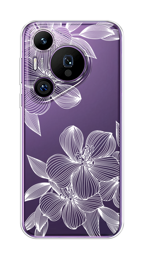 

Чехол на Huawei Pura 70 Pro/70 Pro Plus "Крокус", Белый;прозрачный, 6124150-1