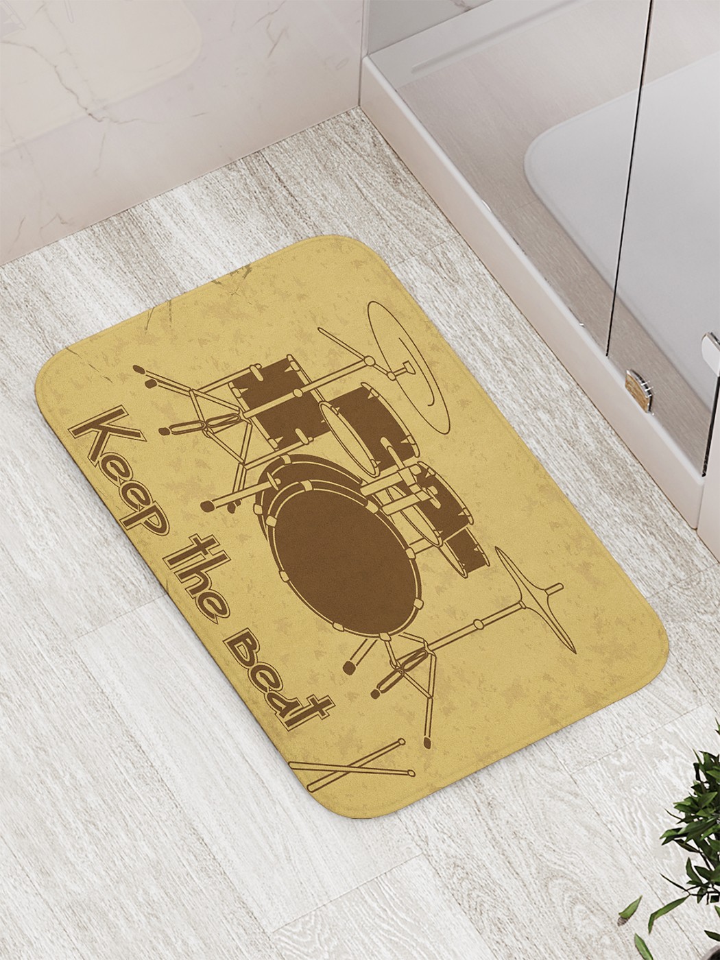 

Коврик противоскользящий для ванной, сауны, бассейна, 77х52 см bath_90190 JoyArty