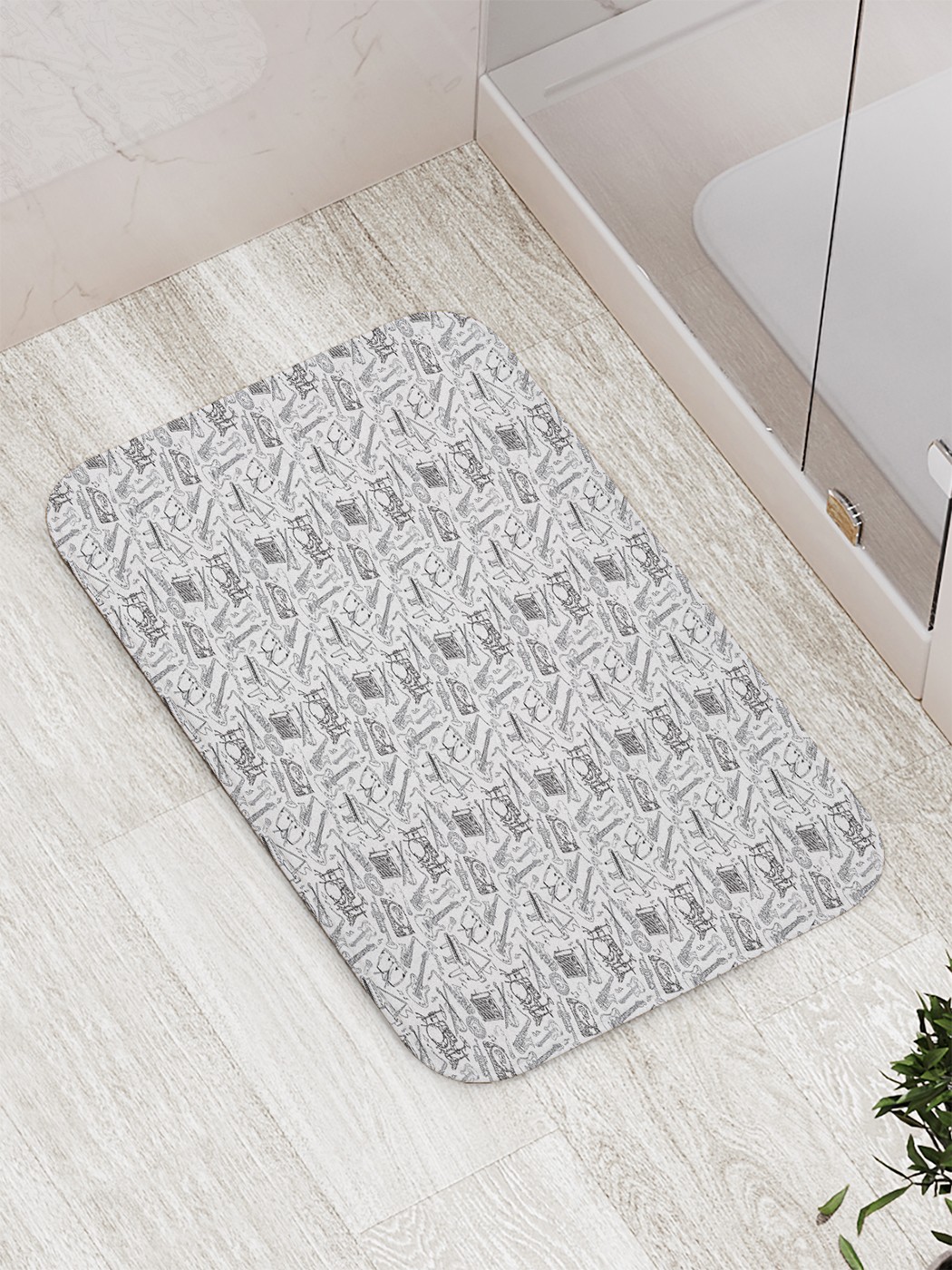 

Коврик противоскользящий для ванной, сауны, бассейна, 77х52 см bath_90187 JoyArty