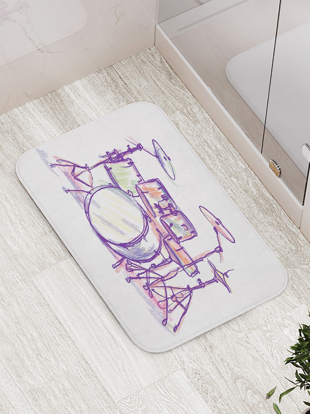 

Коврик противоскользящий для ванной, сауны, бассейна, 77х52 см bath_90185 JoyArty