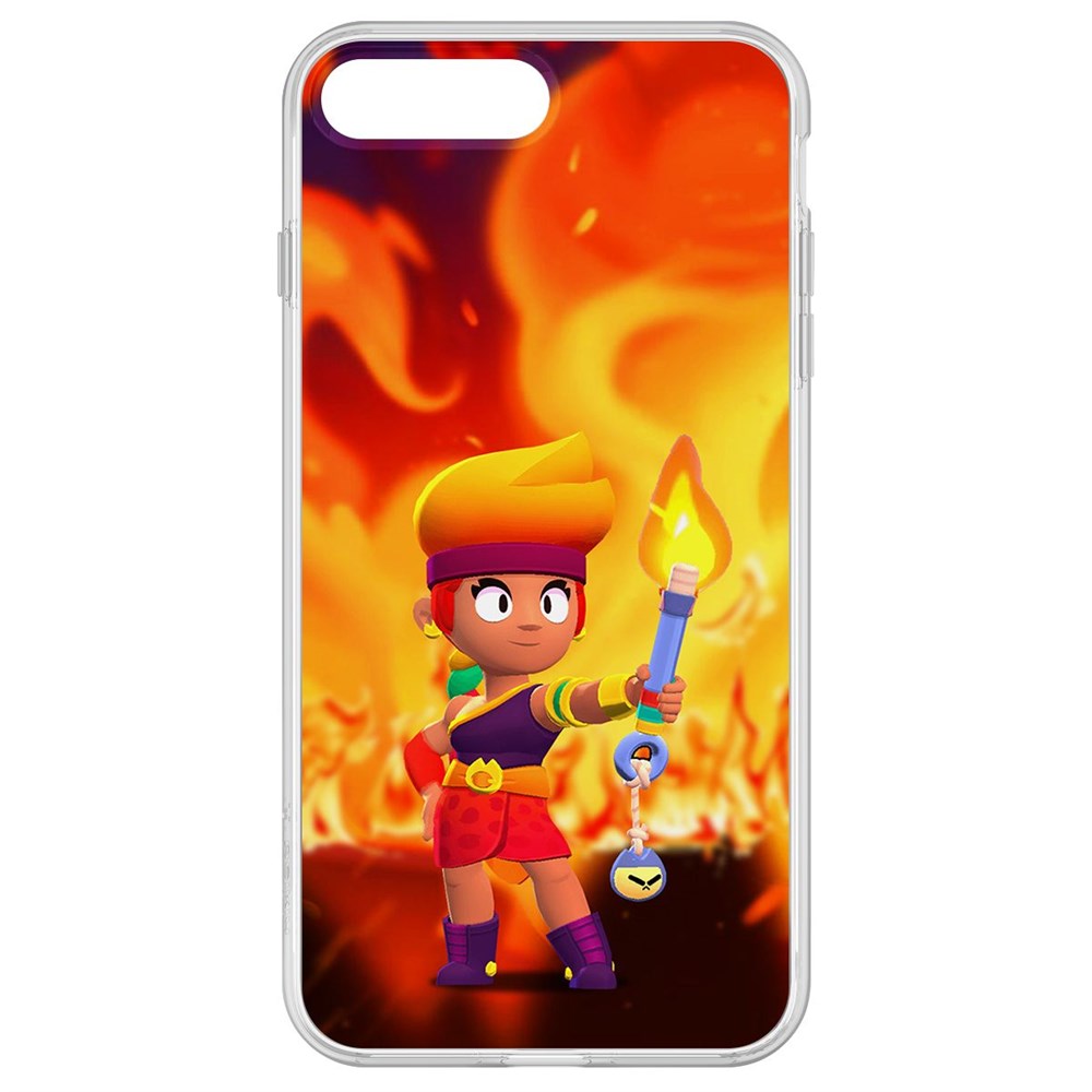 

Чехол-накладка Brawl Stars-Амбер для iPhone 8 Plus, Прозрачный