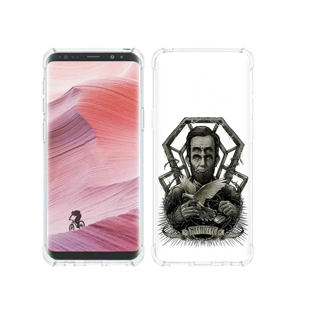 

Чехол MyPads Tocco для Samsung Galaxy S9 франклин абстракция (PT101623.567.662), Прозрачный, Tocco