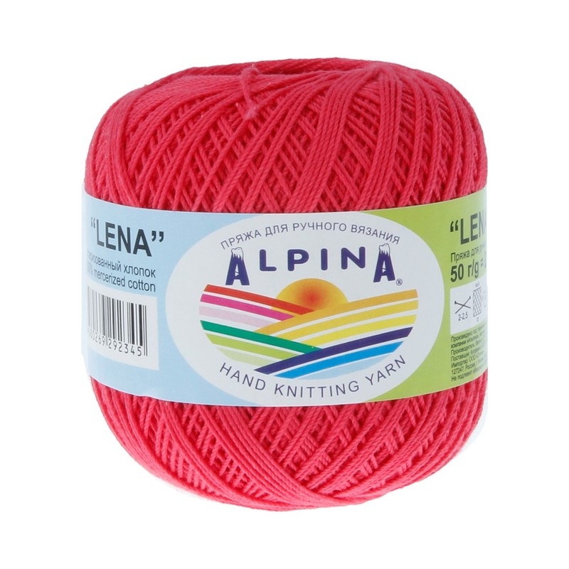 

Пряжа Alpina Lena №53 светло-красный, Lena