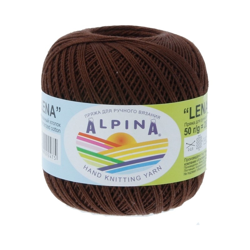 

Пряжа Alpina Lena №79 коричневый, Lena